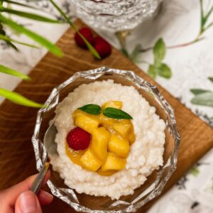 Kokosmilchreis mit Mango