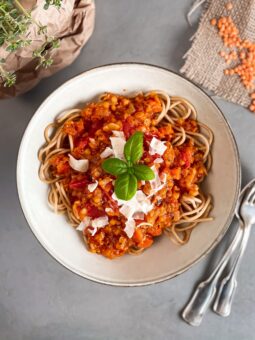 Linsen Bolognese