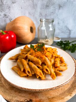 Pasta mit Butternut Kürbis